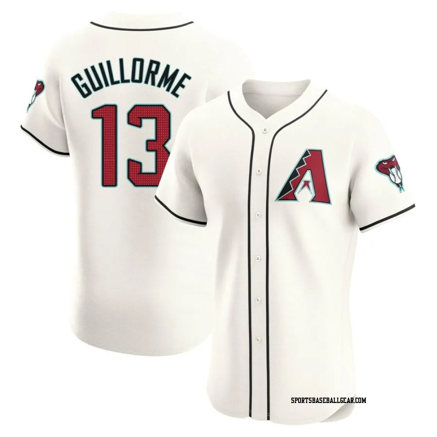 Luis Guillorme Men's Arizona Diamondbacks Cream Elite Home Jersey