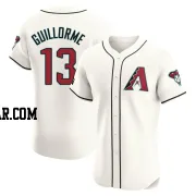 Luis Guillorme Men's Arizona Diamondbacks Cream Elite Home Patch Jersey