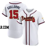 Luis Guillorme Men's Atlanta Braves Gold Authentic White 2022 Program Jersey