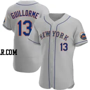 Luis Guillorme Men's New York Mets Gray Authentic Road Jersey