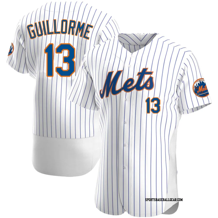 Luis Guillorme Men's New York Mets White Authentic Home Jersey