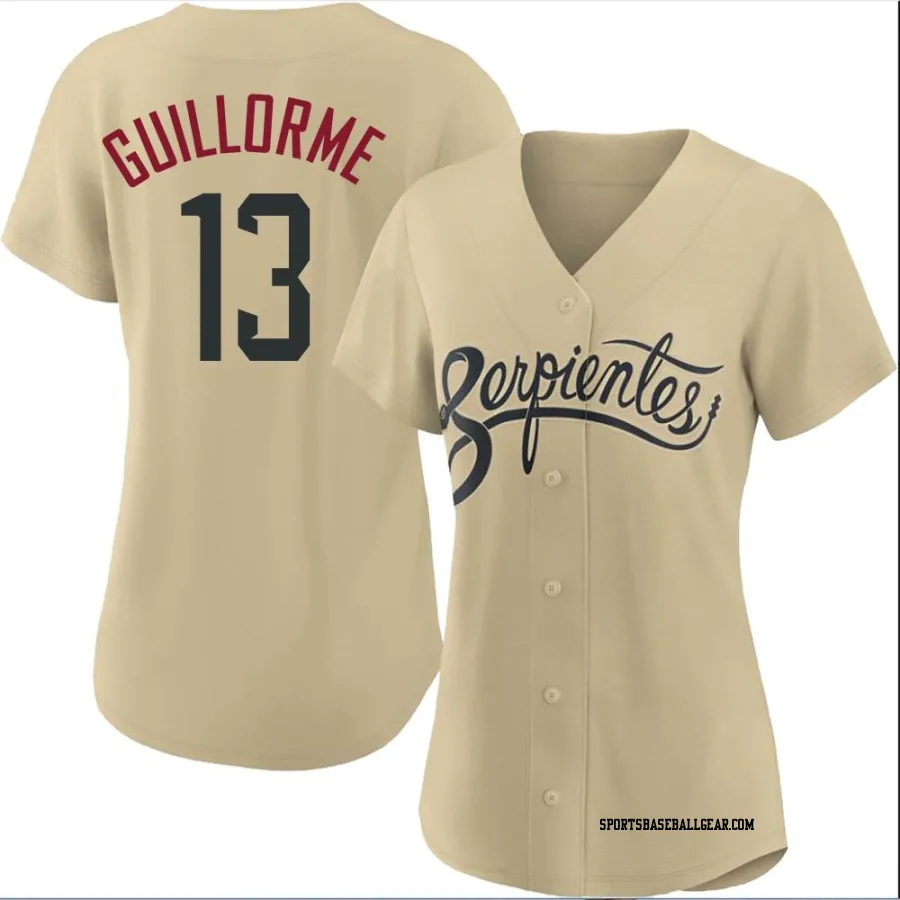 Luis Guillorme Women's Arizona Diamondbacks Gold Authentic 2021 City Connect Cool Base Jersey