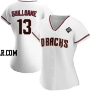 Luis Guillorme Women's Arizona Diamondbacks White Authentic Home 2023 World Series Jersey