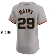 Luis Matos Men's San Francisco Giants Gray Elite Road Jersey