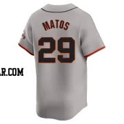 Luis Matos Men's San Francisco Giants Gray Limited Away Jersey