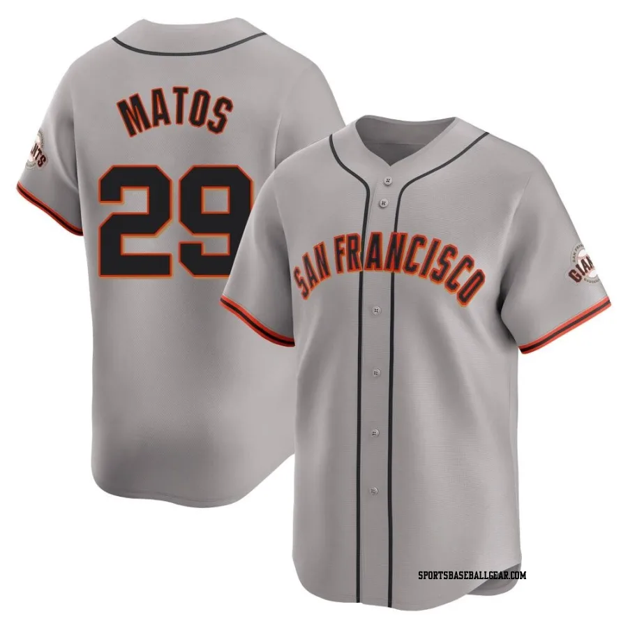 Luis Matos Men's San Francisco Giants Gray Limited Away Jersey