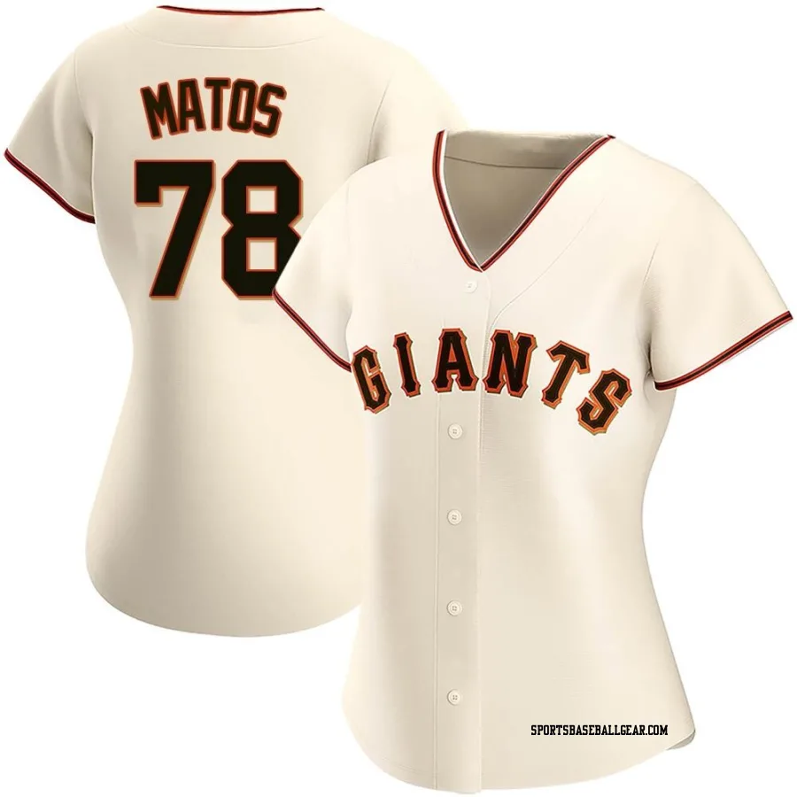 Luis Matos Women's San Francisco Giants Cream Authentic Home Jersey