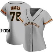 Luis Matos Women's San Francisco Giants Gray Authentic Road Jersey