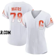 Luis Matos Women's San Francisco Giants White Authentic 2021 City Connect Jersey