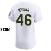 Luis Medina Men's Oakland Athletics White Elite Home Jersey