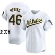 Luis Medina Men's Oakland Athletics White Limited Home Jersey