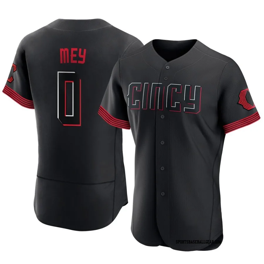 Luis Mey Men's Cincinnati Reds Black Authentic 2023 City Connect Jersey