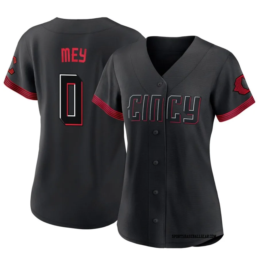 Luis Mey Women's Cincinnati Reds Black Authentic 2023 City Connect Jersey