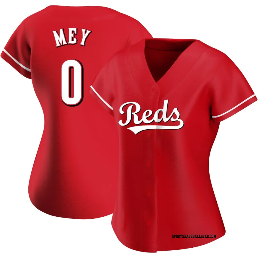 Luis Mey Women's Cincinnati Reds Red Authentic Alternate Jersey