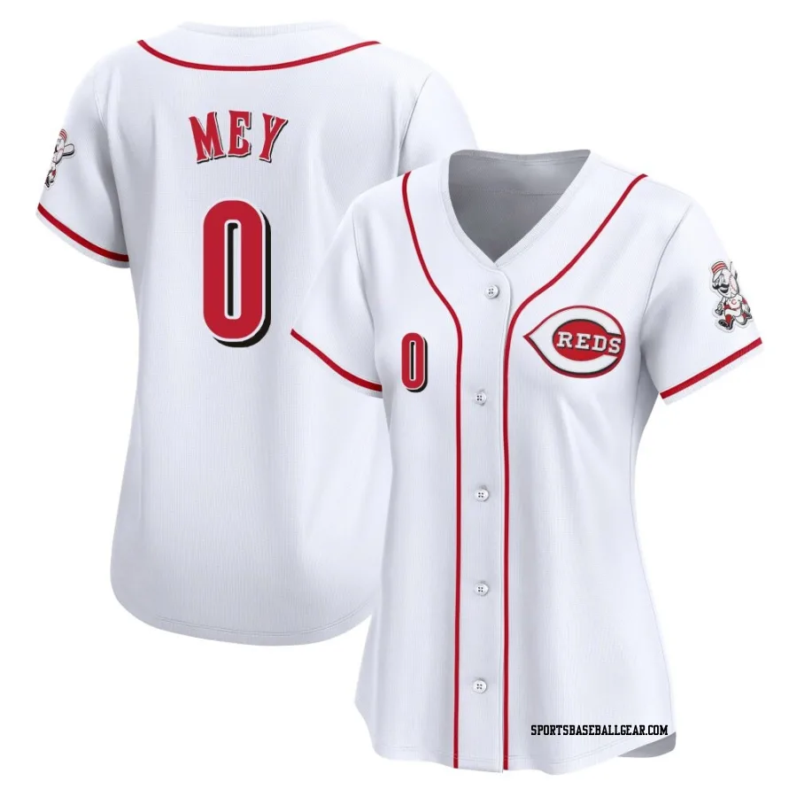 Luis Mey Women's Cincinnati Reds White Limited Home Jersey