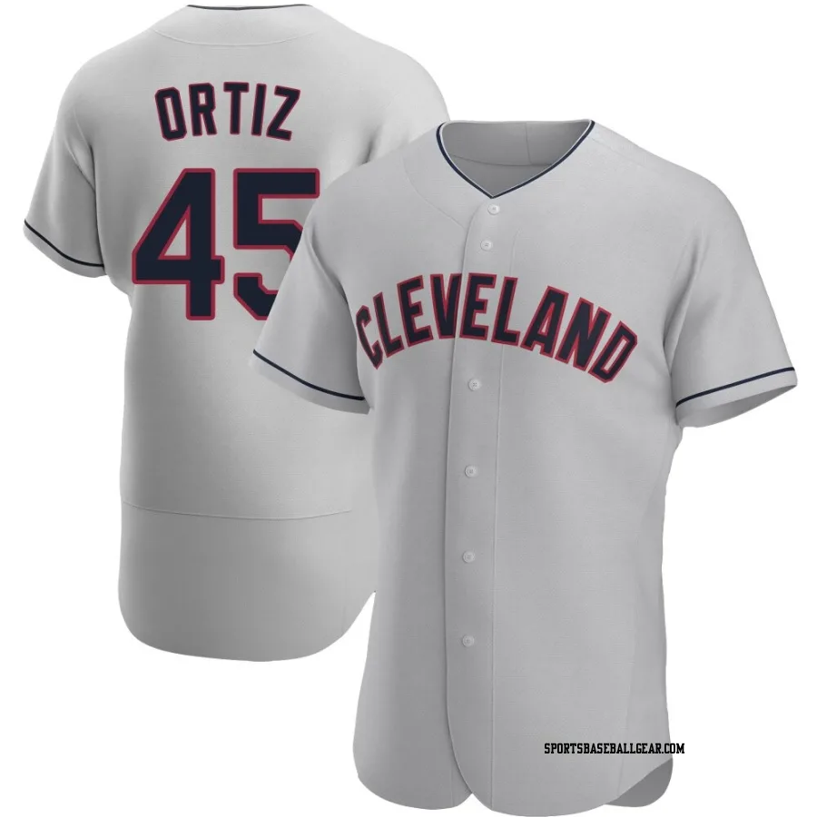 Luis Ortiz Men's Cleveland Guardians Gray Authentic Road Jersey