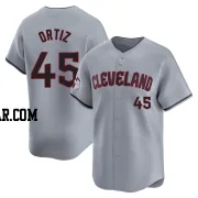 Luis Ortiz Men's Cleveland Guardians Gray Limited Road Jersey