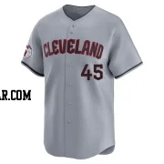 Luis Ortiz Men's Cleveland Guardians Gray Limited Road Jersey