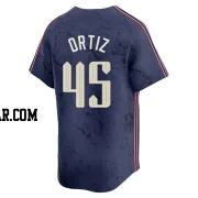 Luis Ortiz Men's Cleveland Guardians Navy Limited 2024 City Connect Jersey