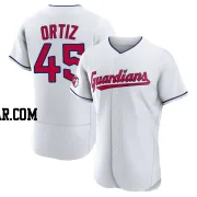 Luis Ortiz Men's Cleveland Guardians White Authentic Home Jersey