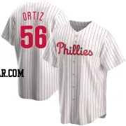 Luis Ortiz Men's Philadelphia Phillies White Replica Home Jersey