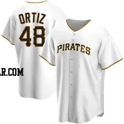 Luis Ortiz Men's Pittsburgh Pirates White Replica Home Jersey