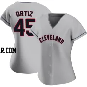 Luis Ortiz Women's Cleveland Guardians Gray Authentic Road Jersey