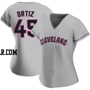 Luis Ortiz Women's Cleveland Guardians Gray Authentic Road Jersey