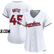 Luis Ortiz Women's Cleveland Guardians White Limited Home Jersey