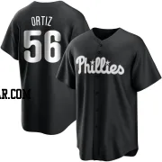 Luis Ortiz Youth Philadelphia Phillies Black/White Replica Jersey