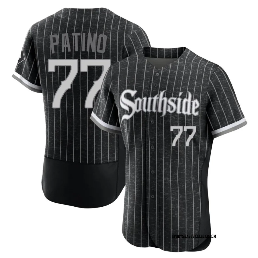 Luis Patino Men's Chicago White Sox Black Authentic 2021 City Connect Jersey