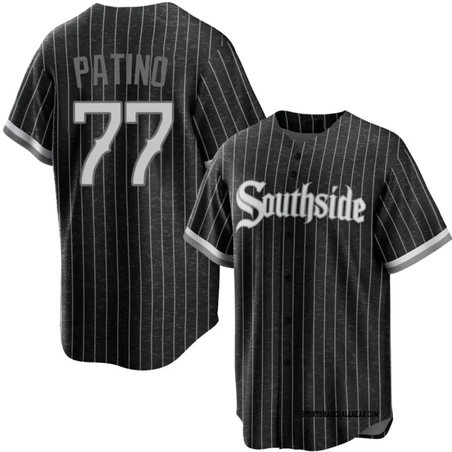 Luis Patino Men's Chicago White Sox Black Replica 2021 City Connect Jersey