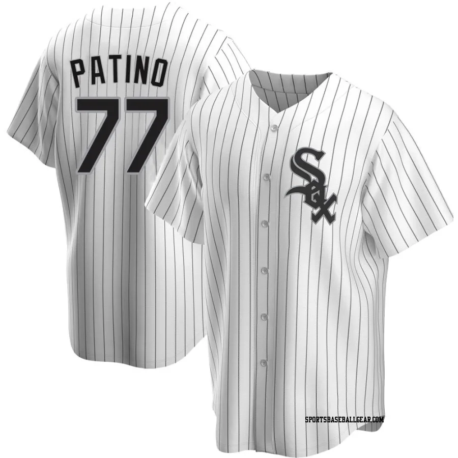 Luis Patino Men's Chicago White Sox White Replica Home Jersey