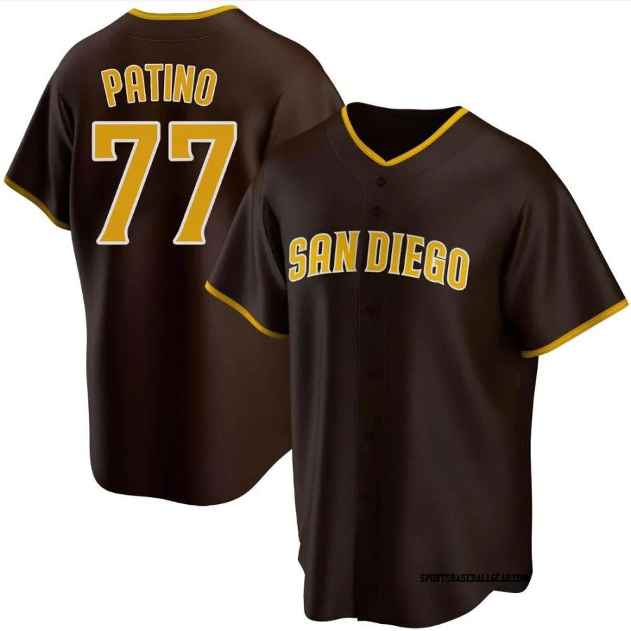 Luis Patino Men's San Diego Padres Brown Replica Road Jersey