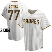 Luis Patino Men's San Diego Padres White/Brown Replica Home Jersey