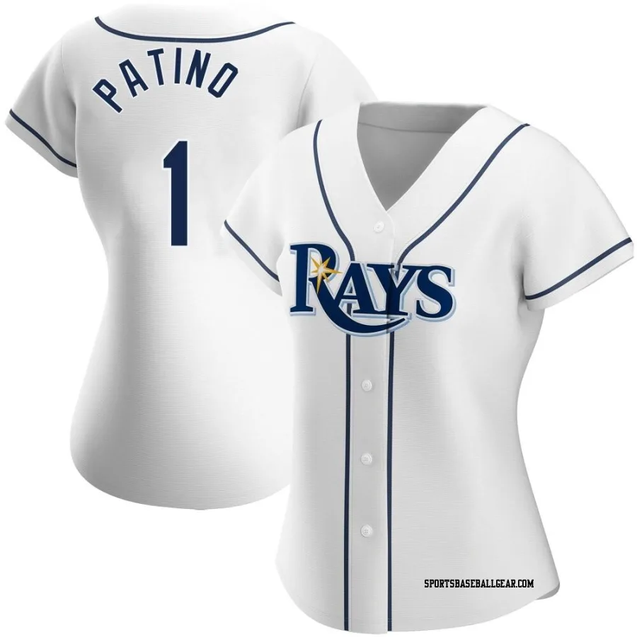 Luis Patino Women's Tampa Bay Rays White Authentic Home Jersey