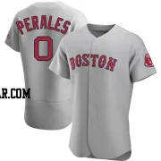 Luis Perales Men's Boston Red Sox Gray Authentic Road Jersey