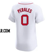 Luis Perales Men's Boston Red Sox White Elite Home Jersey