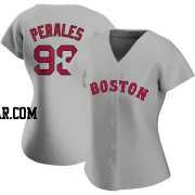 Luis Perales Women's Boston Red Sox Gray Authentic Road Jersey