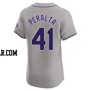 Luis Peralta Men's Colorado Rockies Gray Elite Road Jersey