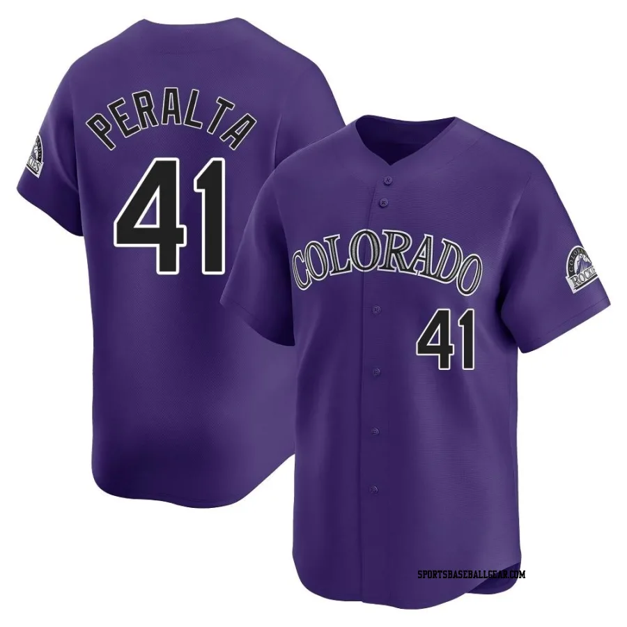 Luis Peralta Youth Colorado Rockies Purple Limited Alternate Jersey