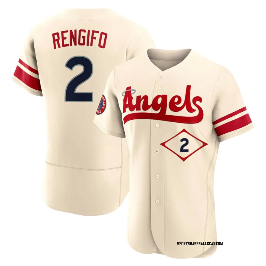 Luis Rengifo Men's Los Angeles Angels Cream Authentic 2022 City Connect Jersey