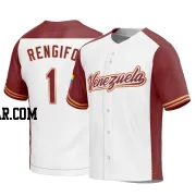 Luis Rengifo Men's Venezuela Baseball White Replica 2023 World Baseball Classic Jersey