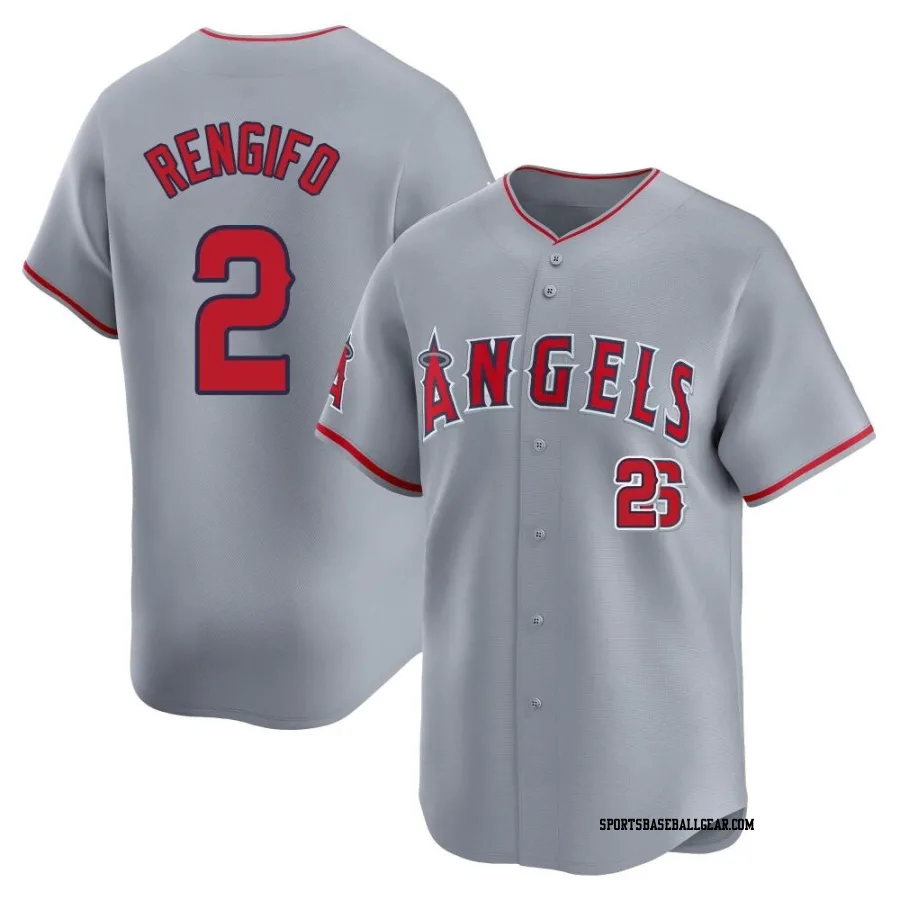 Luis Rengifo Youth Los Angeles Angels Gray Limited Away Jersey