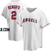 Luis Rengifo Youth Los Angeles Angels White Replica Home Jersey