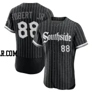 Luis Robert Jr. Men's Chicago White Sox Black Authentic 2021 City Connect Jersey