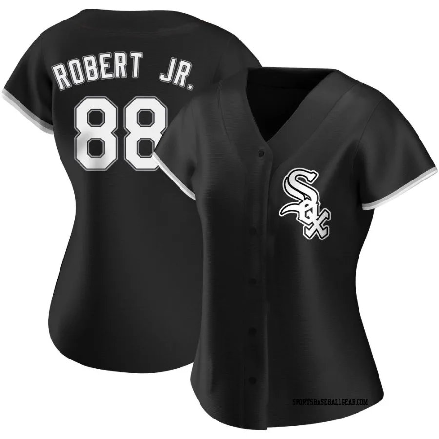 Luis Robert Jr. Women's Chicago White Sox Black Authentic Alternate Jersey