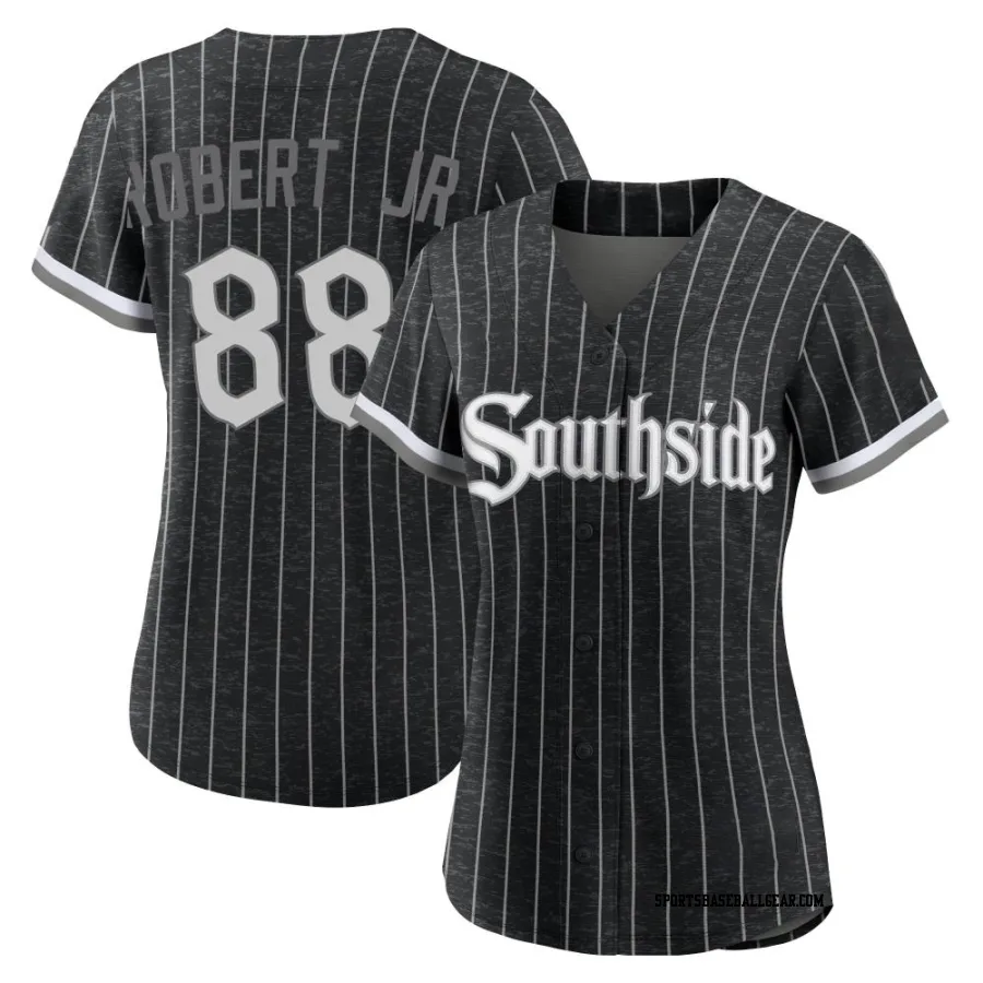 Luis Robert Jr. Women's Chicago White Sox Black Replica 2021 City Connect Jersey