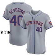 Luis Severino Men's New York Mets Gray Elite Road Jersey