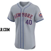 Luis Severino Men's New York Mets Gray Elite Road Jersey